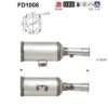 AS FD1008 Soot/Particulate Filter, exhaust system